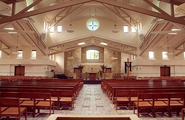 church bench